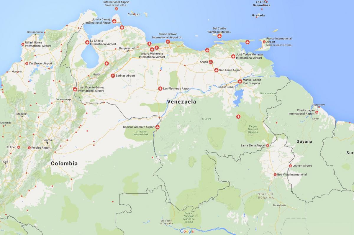 peta venezuela bandara