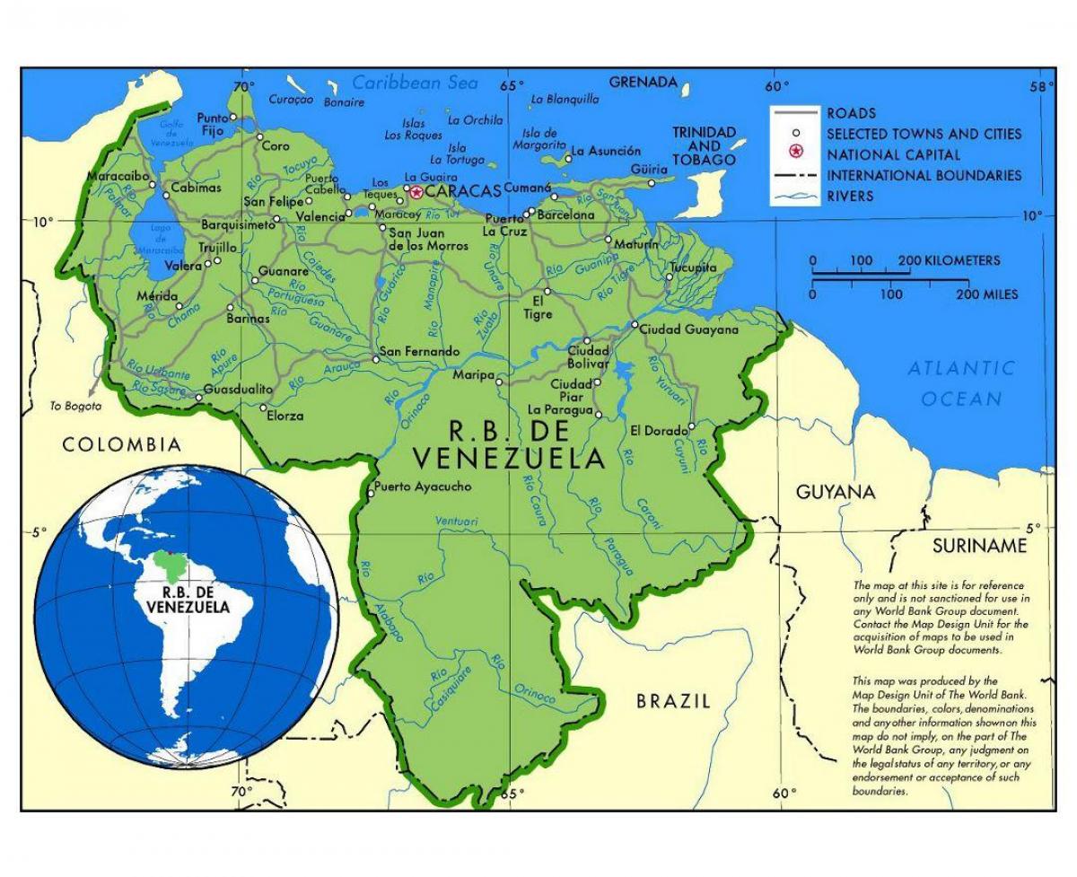 peta dari peta de venezuela