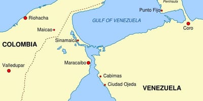 Peta dari teluk venezuela