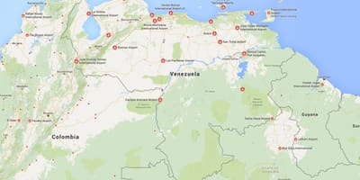 Peta venezuela bandara