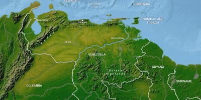 Peta geografi venezuela
